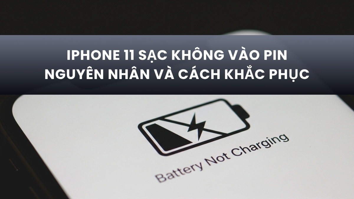 iPhone 11 sạc không vào pin: Nguyên nhân và cách khắc phục